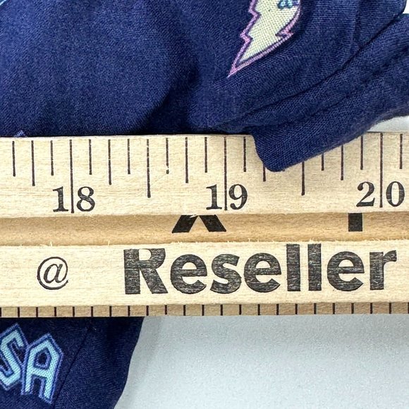 LulaRoe Womens Amy Button Down Shirt Lighting Bolt Fire Crackers Multicolor XXS - Picture 3 of 7